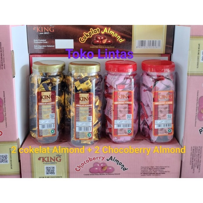 

Cokelat Almond Bonibol D'King Per Dus