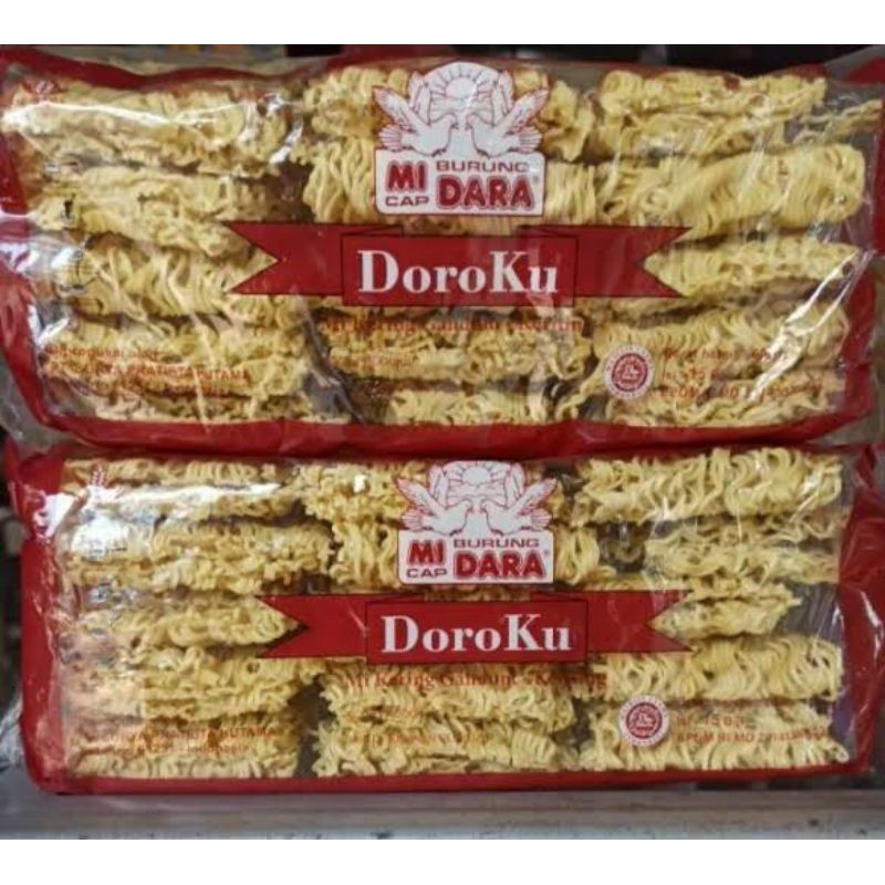 

mie doroku / mie burung dara / mie kering / mie keriting isi 15 biji 600gr