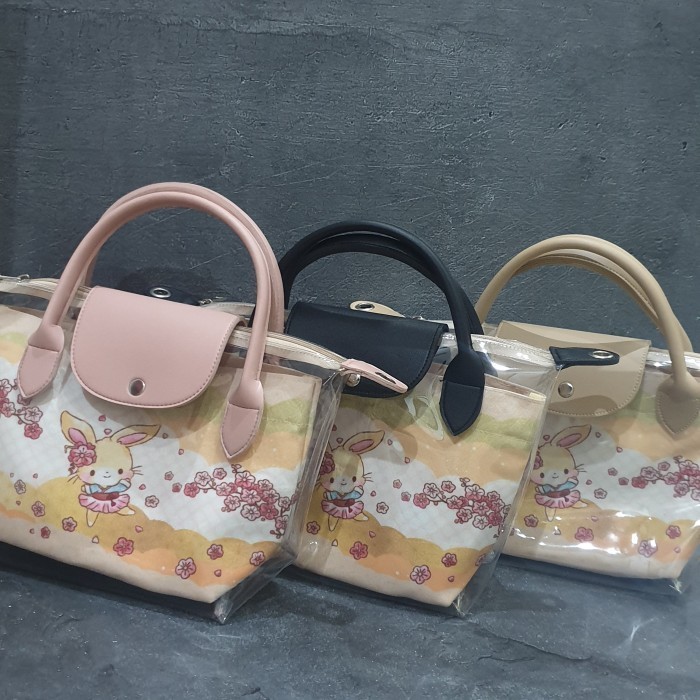 Organizer Bag/ Pouch Fairyn/ Sekat Tas Bunny Bahan Canvas
