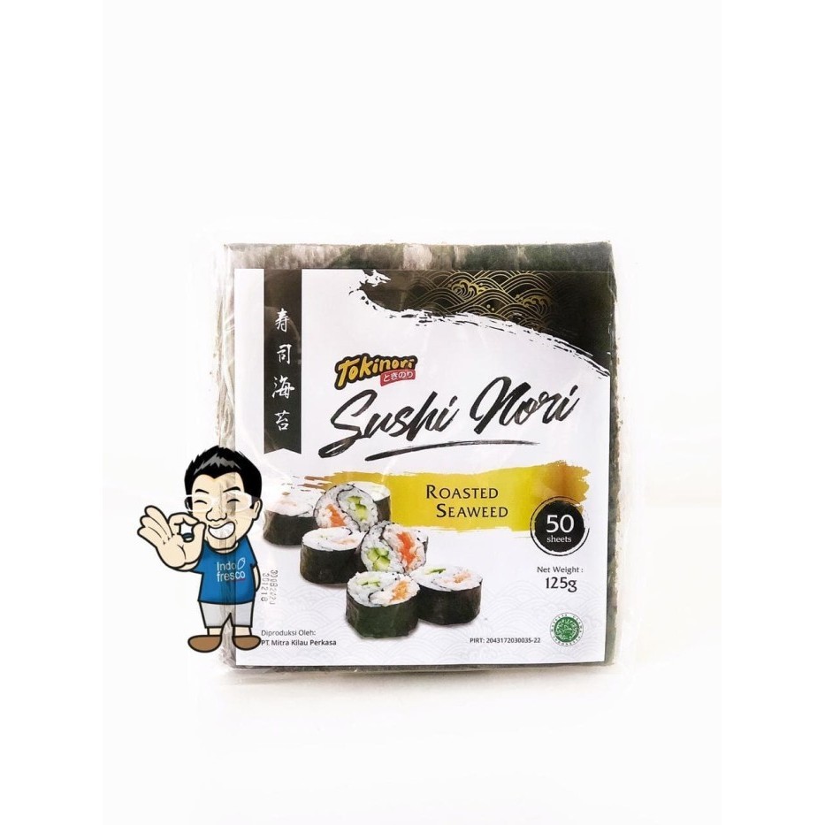 

Tokinori Yaki Sushi Nori- Roasted Seaweed- Rumput Laut 50pc