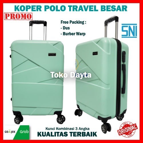 Koper 24 Inch Polo Cavallo Fiber Polo Koper Besar Bagasi Baju Original