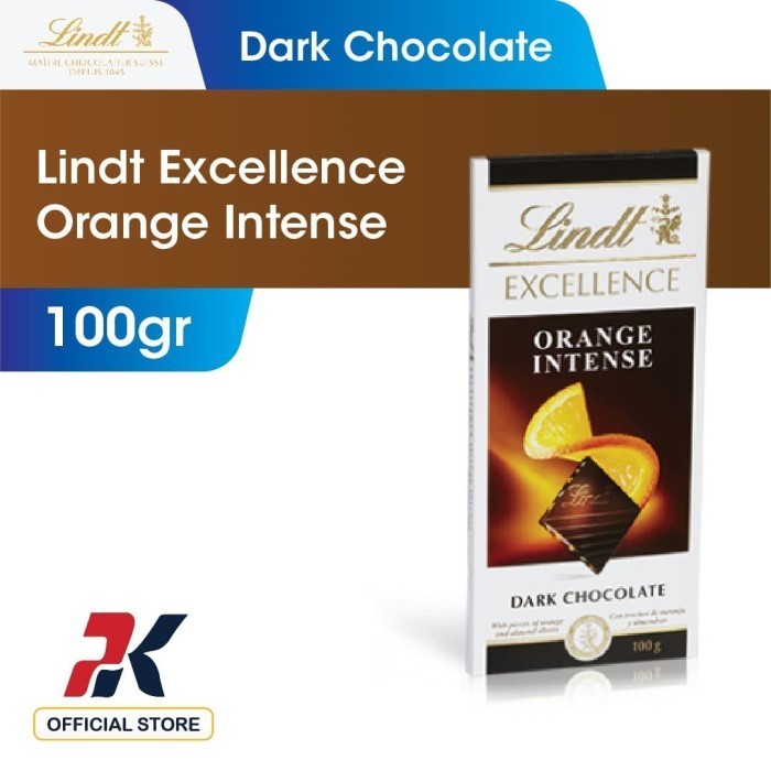 

Lindt Excellence Orange Intense Dark Chocolate 100gr