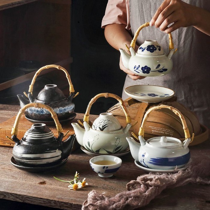 Set Teko Keramik/Teapot Set/Ocha Teapot Set Japanese Style