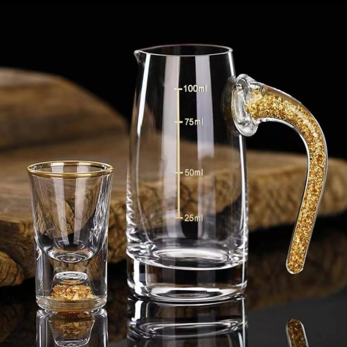 / / Gelas Arak Putih 1 Set / 1Pot 1Gelas