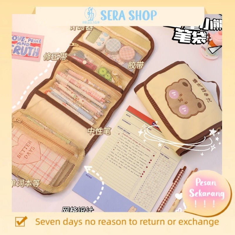 

✗Sera Tas Pensil Bernilai Tinggi Wanita Net Merah Kapasitas Besar 2022 Baru Populer Siswa Tas Penyimpanan Kotak Alat Tulis Kotak Pensil