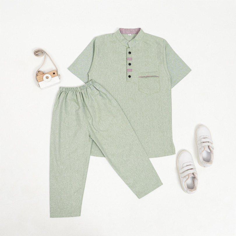 Baju Koko Anak Pakaian Muslim Lebaran Viral Baju Set Anak Laki2 2023 Kokoh Lengan Panjang Pendek Kur