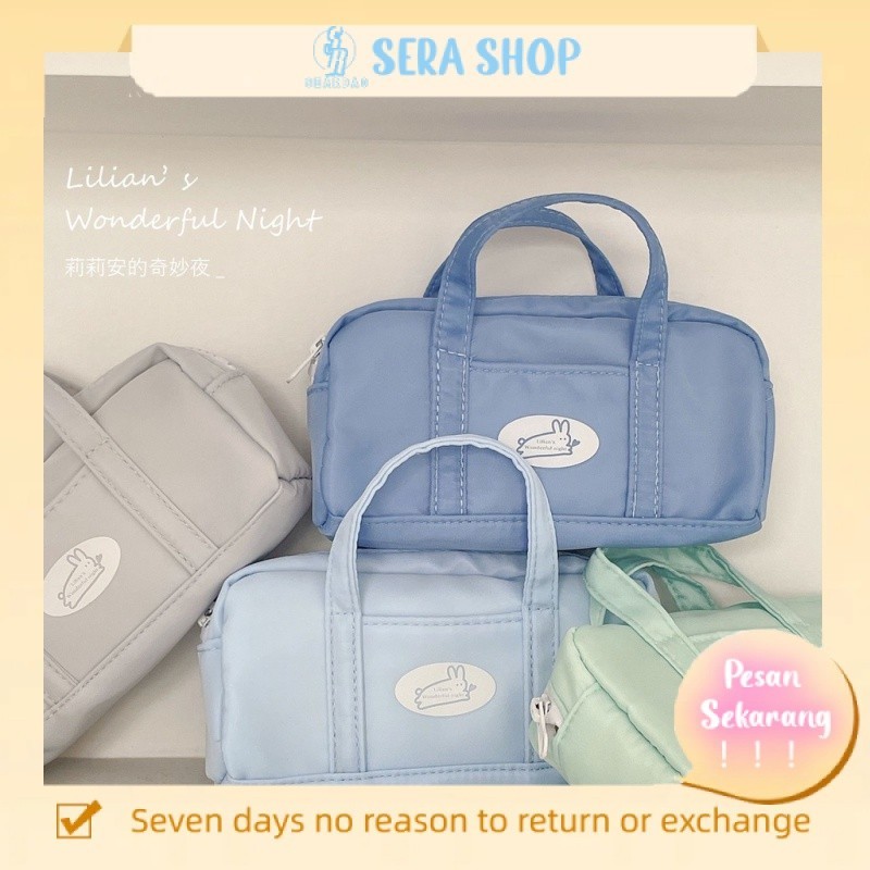 

✕✗Sera Lilian Sandwich kotak pensil siswa perempuan bernilai tinggi tas penyimpanan portabel ceruk kotak alat tulis kreatif berkapasitas besar