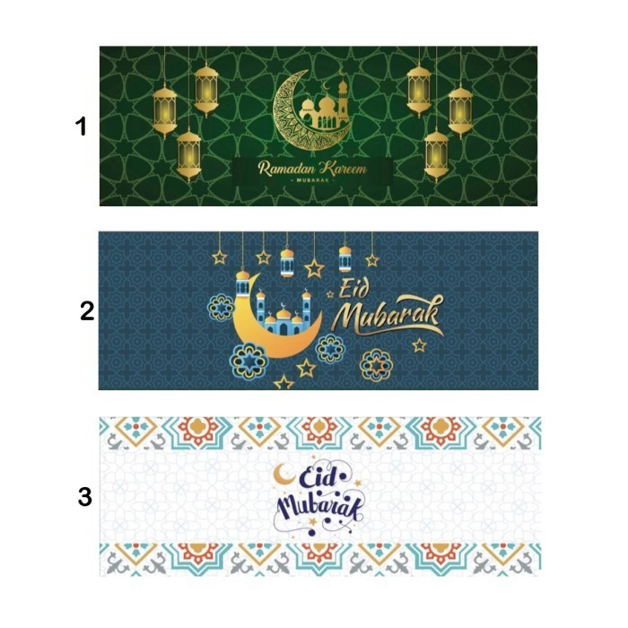 Paperbelt Landscape Idul Fitri Sleeve Belt Lebaran Pita Kertas Hampers