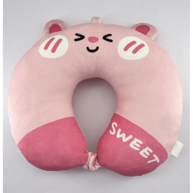 Miniso Animal Series Neck Pillow (Bunny) Upillow Miniso Bantal Leher Miniso Neck Pillow Bantal Mobil
