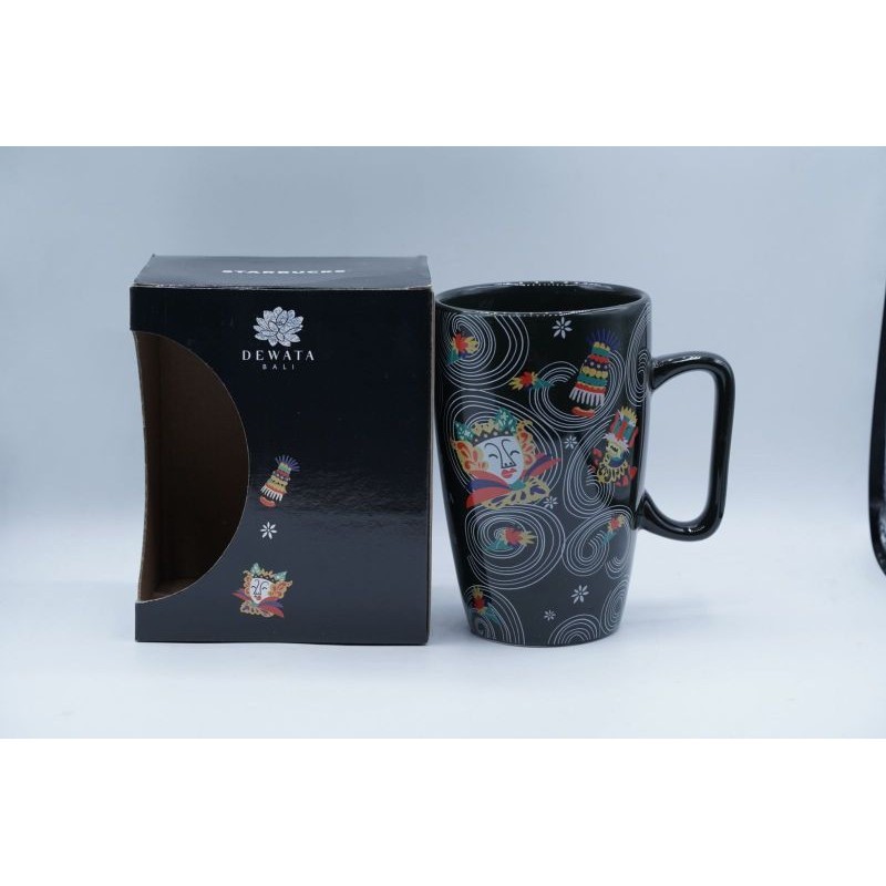 Starbucks Mug Gelas Glass Dewata Bali Black 16.9oz 500ml