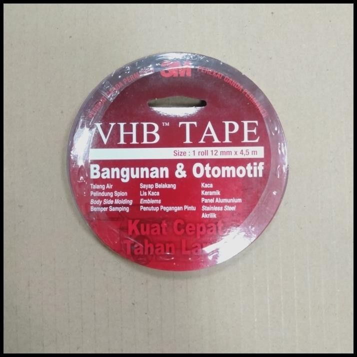 

HOT DEAL DOUBLE TAPE VHB 3M BUSA UKURAN 12MM4.5M
