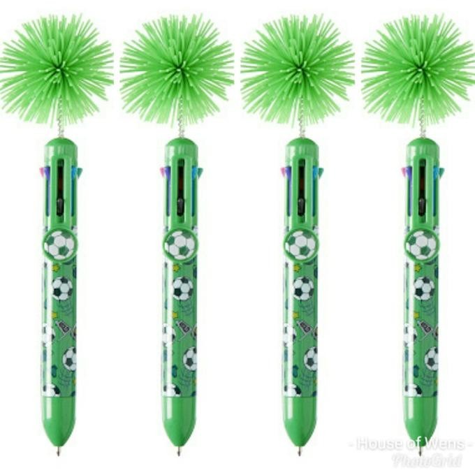 

SMIGGLE RAINBOW PEN POMPOM SOCCER - PULPEN RAINBOW SMIGGLE