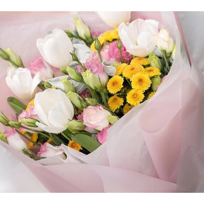 

Flash Sale - Full color cellophane wrapping paper kertas bunga !