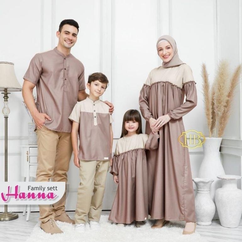 Ready Couple Keluarga Hulya/Baju Couple Keluarga Muslim/Sarimbit Cod/Family Set Muslim Baru