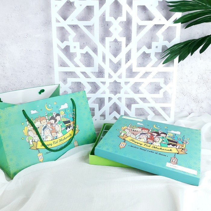 Box Lebaran Nastar Sekat Set / Box Kue / Box Packaging Idul Fitri