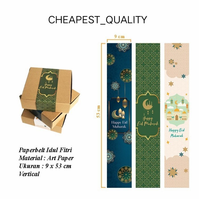 Paper Belt Lebaran / Paperbelt Idul Fitri Box Hampers Lebaran - Isi 10
