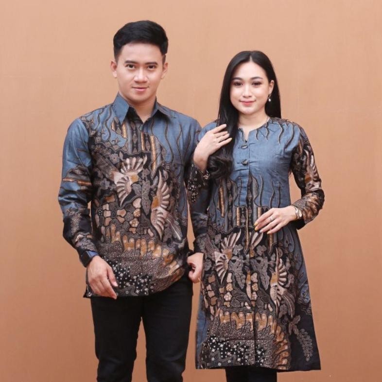 Big Sale Batik Tunik Couple Modern Set Pakaian Couple Kemeja Batik Pria Premium Baju Batik Couple Batik Cowok Cewek Seragam Guru Kantoran Kerja Keluarga Panitia Hajatan Pernikahan Batik Atasan Wanita Perempuan Seragam Size M L Xl Xxl Jumbo Batik Kondangan