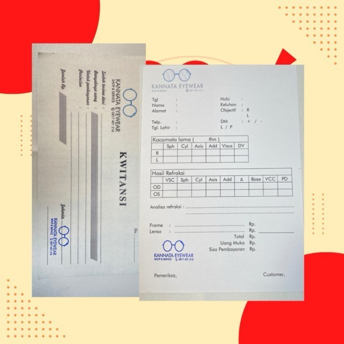 

KWITANSI KACAMATA REIMBURST KANTOR