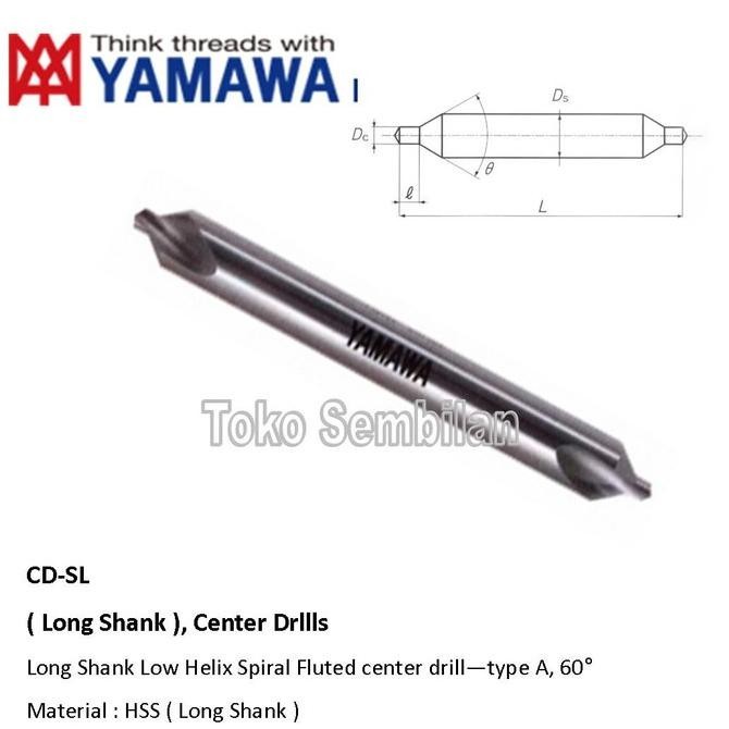 Yamawa Center Drill Long 4 X 100 Kode 5512