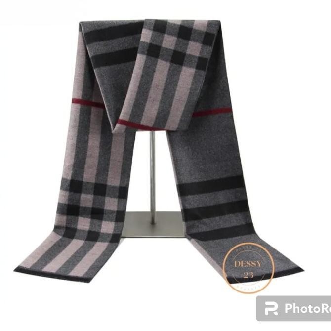 Scarf Syal Leher Musim Dingin Pria Wanita Import