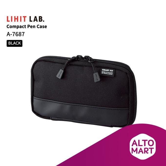

Lihit Lab A-7687 Compact Pen Case Tempat Kotak Pensil Sekolah Pouch