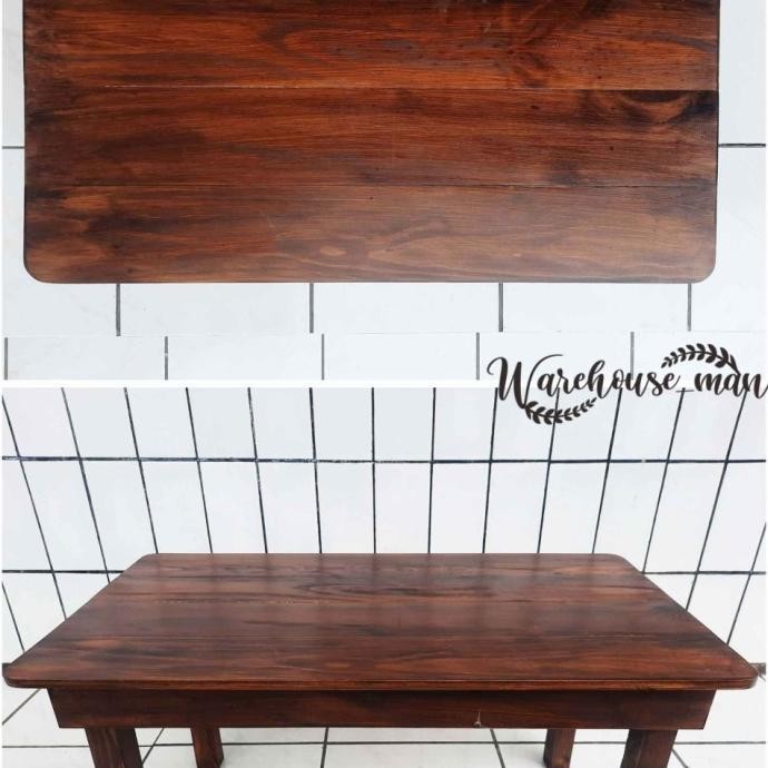 meja kayu / meja belajar kecil lesehan jati belanda