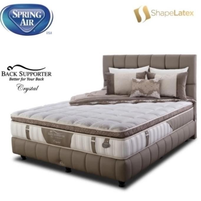 Kasur Spring Air Crystal (Mattress Only) + divan Delux -180x200