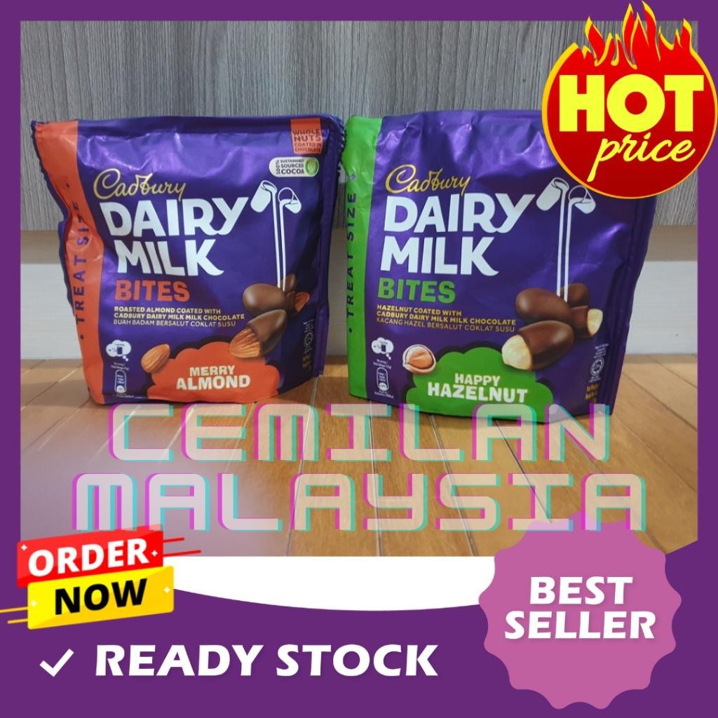 

CADBURY DAIRY MILK BITES 120 gr 100% ORIGINAL MALAYSIA Best Seller