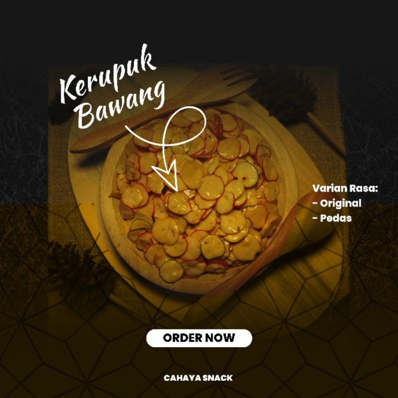 

KERUPUK BAWANG/SEBLAK 250 GRAM ENAK DAN MURAH