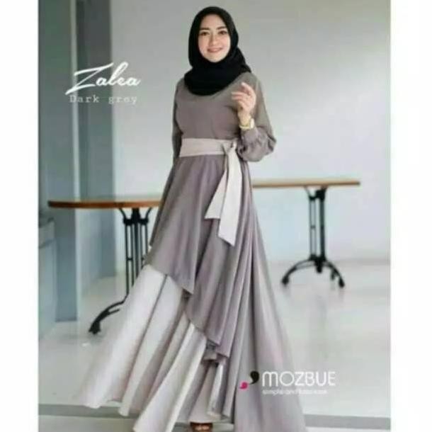 Zalea Maxy/Dress Size S,M,L,Xl (Bisa Cod) Gamis Jumbo Gamis Wanita Gamis Terlaris Baju Wanita Baju J