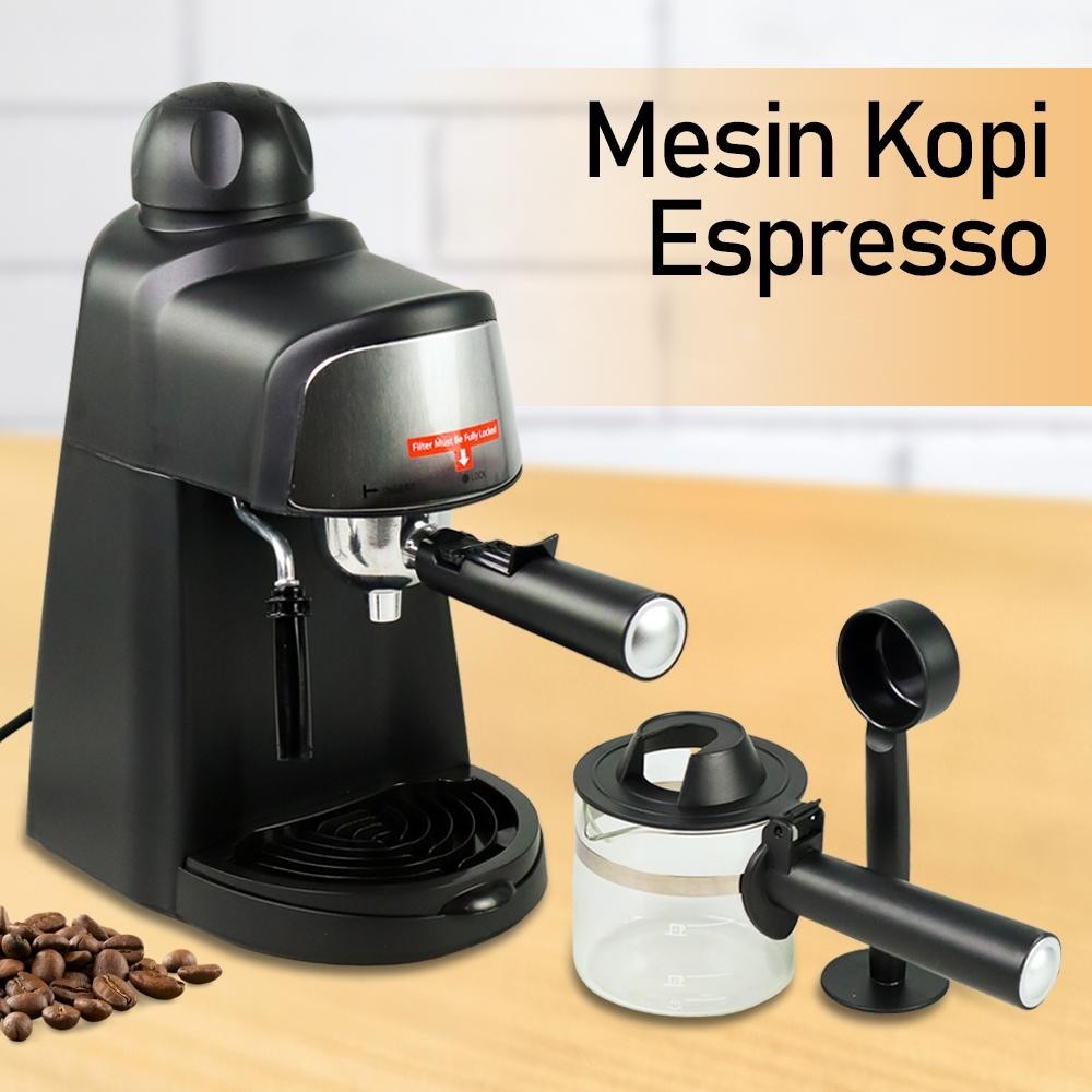 Vanmalone Mesin Kopi Espresso Coffee Maker Frothing 800W 240ml CM6810 Mesin Ekspreso Kopi Kapsul Low