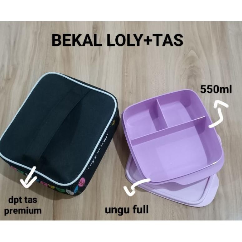 zahra- ORIGINAL TUPPERWARE BEKAL LOLY + TAS SALE