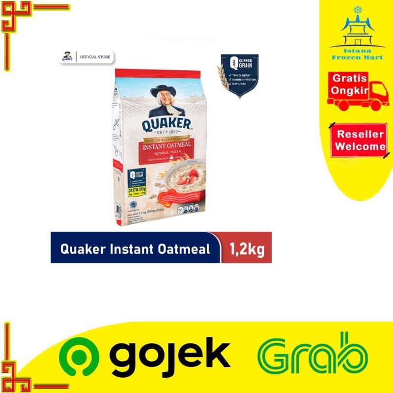 

Instant Oatmeal QUAKER Quick Cooking 1,2 KG