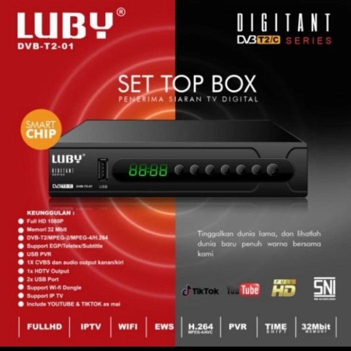 set tobox tv digital receiver digital LUBY setbox vul hd tv stb