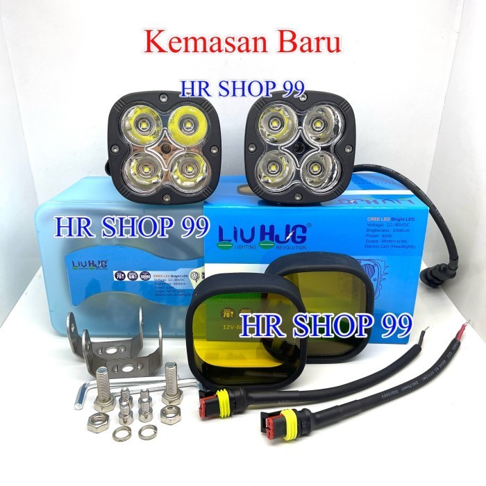 Baru Lampu Tembak Cree L4Z 4Mata Led 60watt MB4 ori HJG Sepasang
