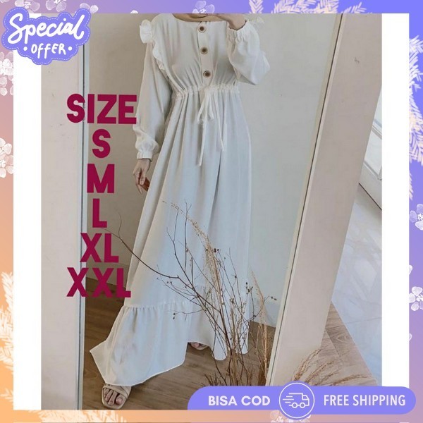 Dress Model Baru Idul Fitri 2024 Pakaian Muslim Premium Gsmis Lebaran Elegan Baju Gmis Terlaris Dres