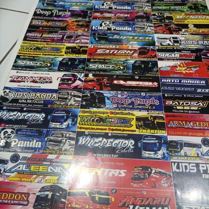 

JAMINAN ASLI sticker bus basuri kids panda 1 lemabr isi 45 kotak/stick