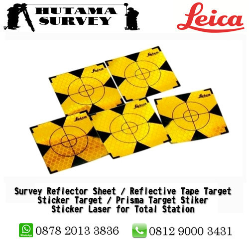 

Reflector Sheet 10x10 cm, Prisma Sheet Leica 10cm x 10cm Yellow Kuning