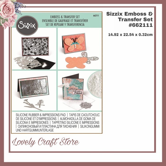 

Sizzix Emboss and Transfer Set Original Product Alat Emboss #662111