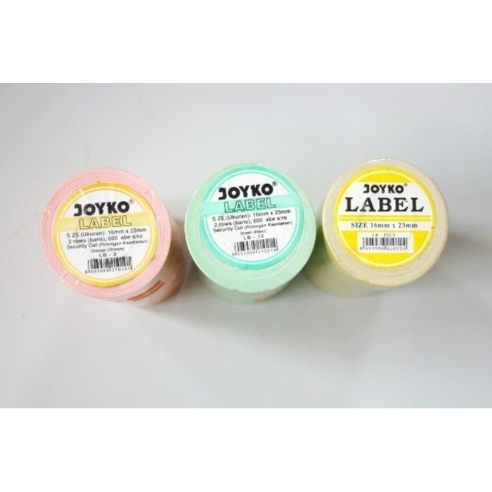 

Kertas Label Harga 2 Baris Slop 10 Roll Price Label Warna - Joyko