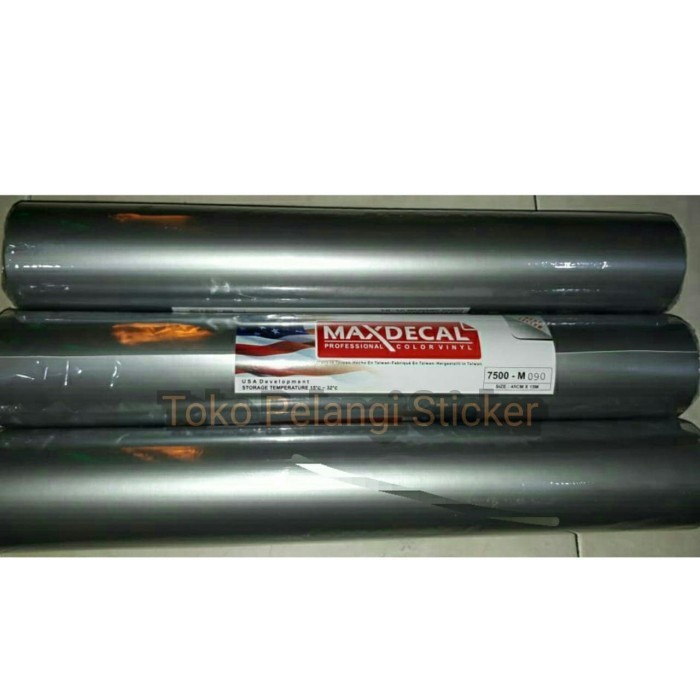 

sticker Maxdecal vinyl 45cm X 15 M (SILVER ) Doff dan Glossy