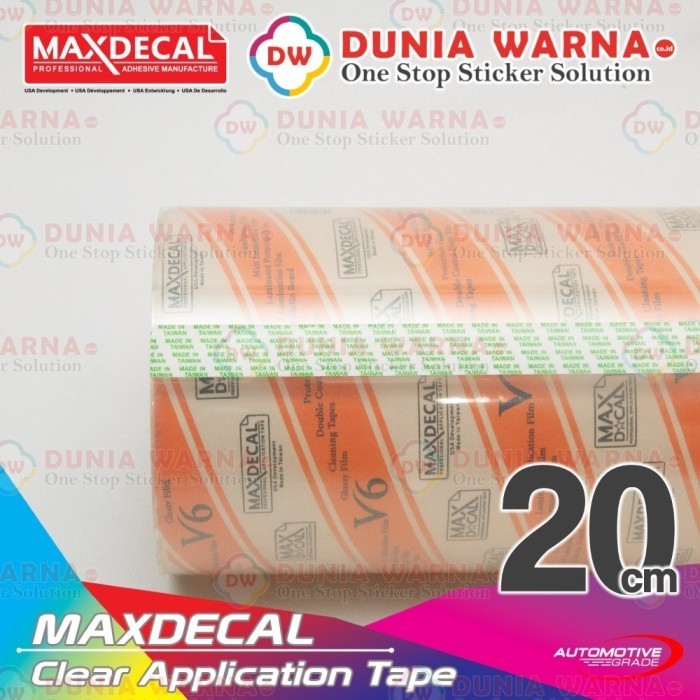 

[20CM] MAXDECAL Masking Transfer Tape Bening Laminasi Cutting Sticker