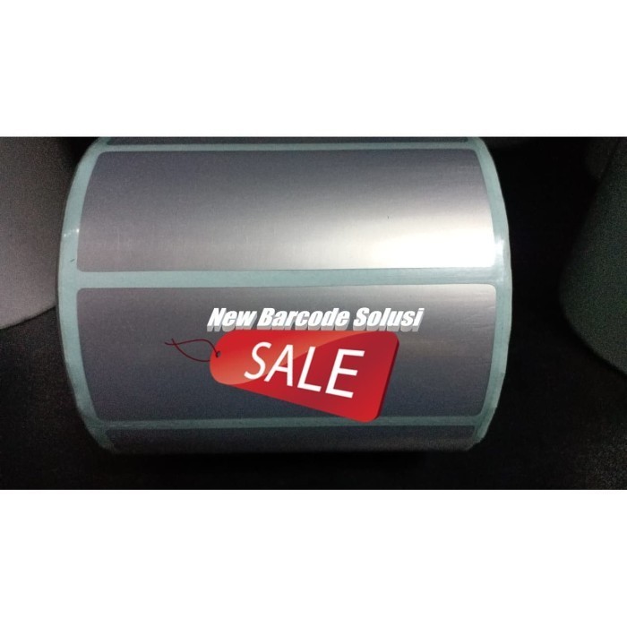 

STIKER LABEL Silvermate 80x30 80 x 30 CORE 1 INCH ISI 1000 PCS