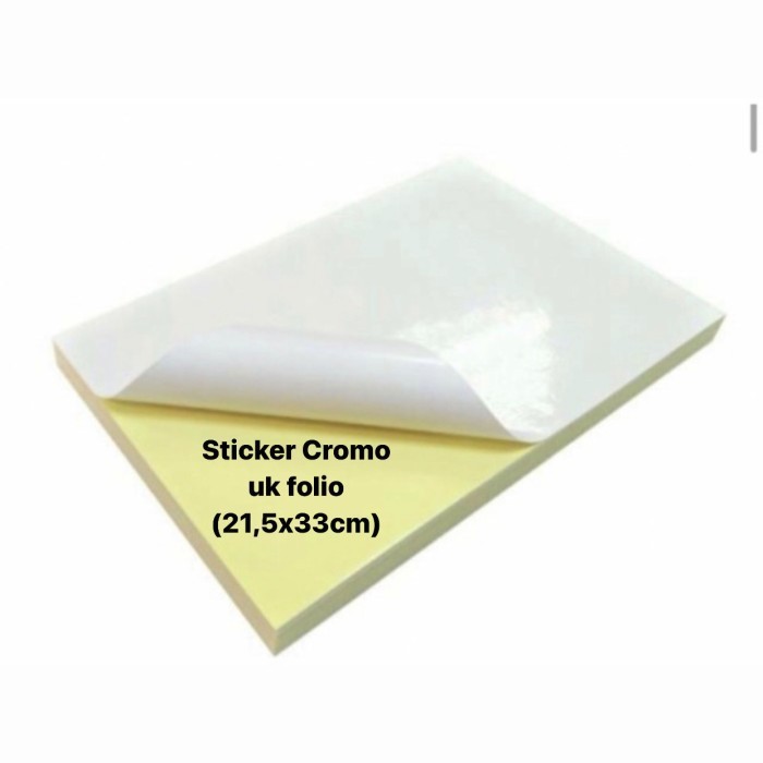 

Sticker / label cromo folio (100 lembar)
