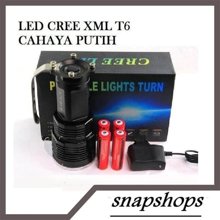 Senter Police Swat Monster Belor XML T6-7002 Fokus Putih Super Terang