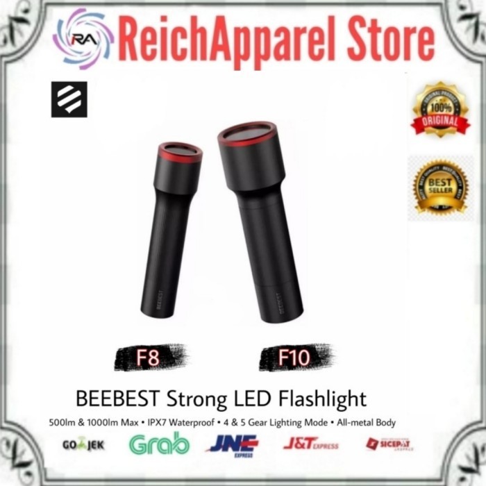 BEEBEST Strong LED Flashlight F8 /F10 Senter
