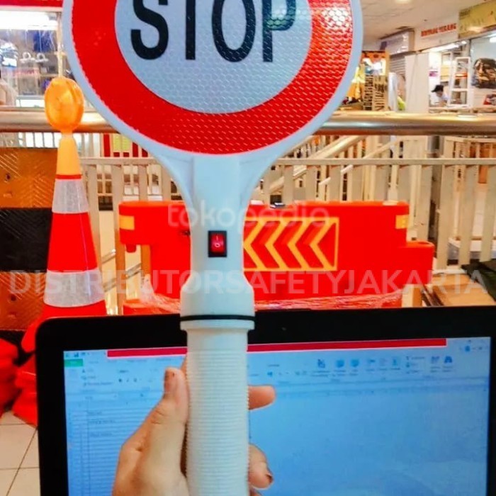 LAMPU LALIN STOP / LALIN STOP SECURITY WHITE BATERAI