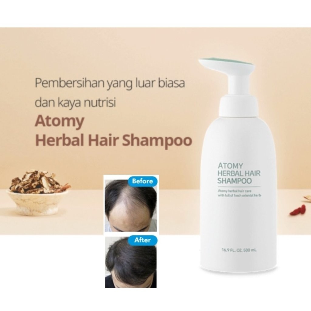 Hair Shampoo Herbal Anti Loss Rambut Rontok Atomy