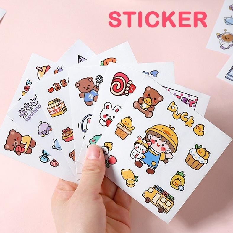 

Sticker Diary Book Aesthetic Sticker Deco Stiker Tumblr Botol Hp Laptop Stiker 2D Plastik