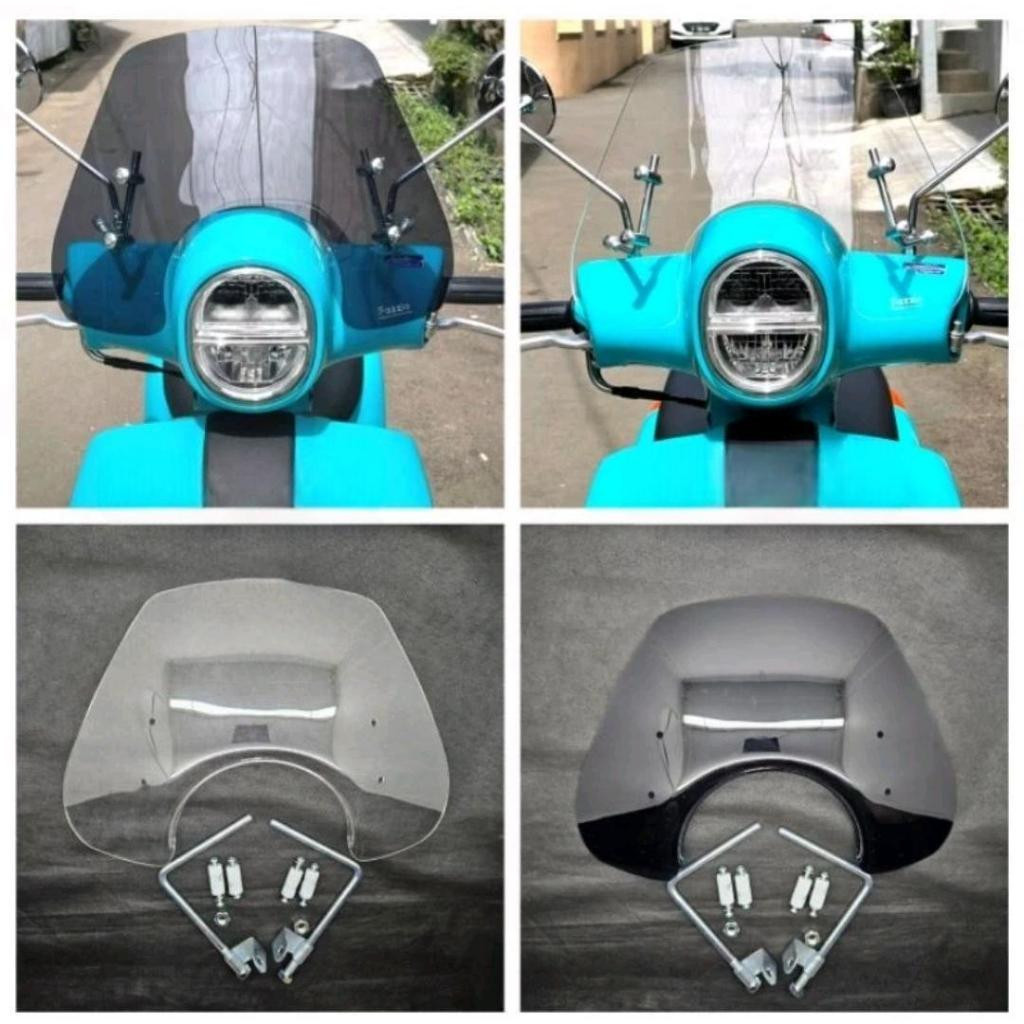 READY ORIGINAL Windshield FAZZIO 125 Model Visor Fazzio 125 Tameng Fazzio Kaca Fazzio 125 PNP